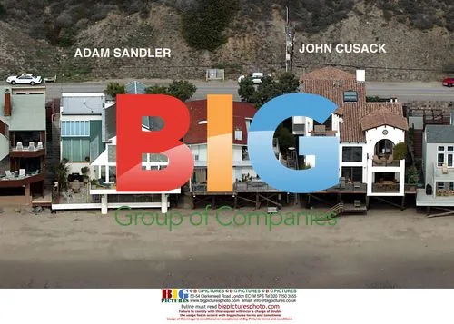 Aerial Shots of Cusack and Sandler's Malibu Homes