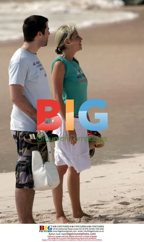 Liam Gallagher and Natalie Appleton with Son Gene on Holiday