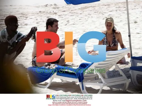 Liam Gallagher and Natalie Appleton on Caribbean Beach