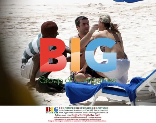 Liam Gallagher and Natalie Appleton on Beach