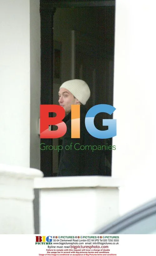 Jude Law Out in London