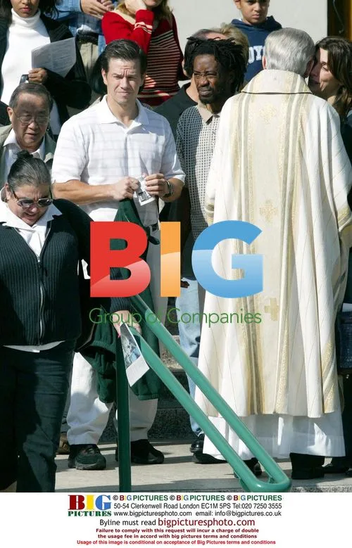Mark Wahlberg Leaving Church