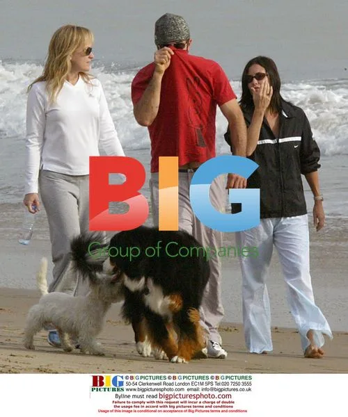 Courtney Cox Beach Walk