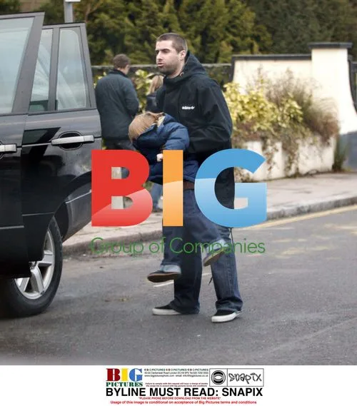 Liam Gallagher with Kids in London