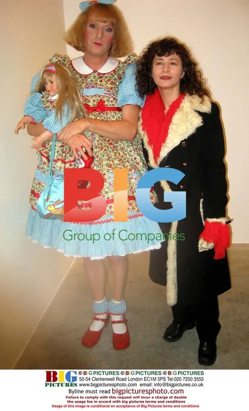 Grayson Perry at gallery opening