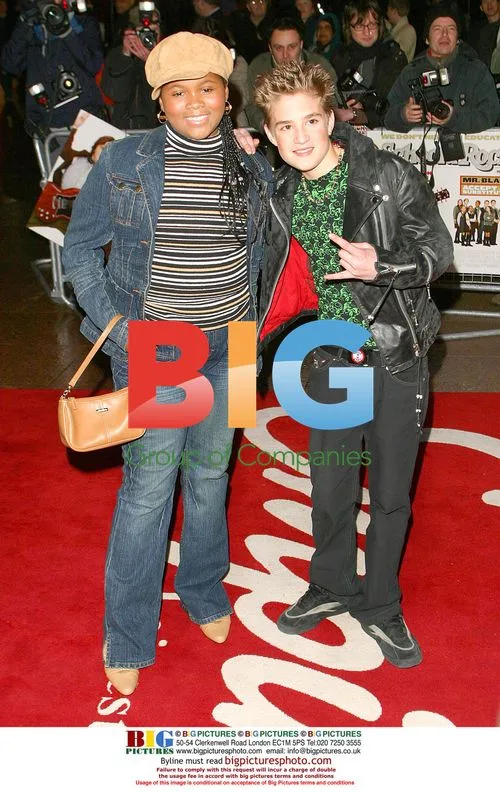 Kid stars at 'School Of Rock' premiere