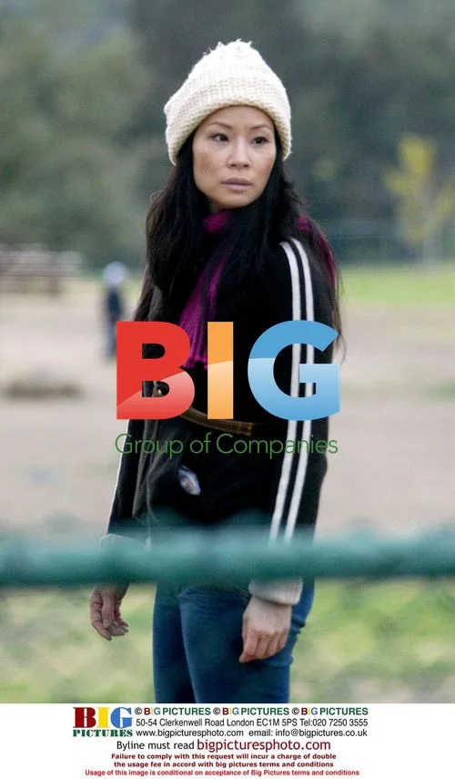 Lucy Liu at Dog Park
