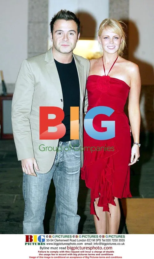 Westlife's Shane Filan and wife at Samantha Mumba's 21st