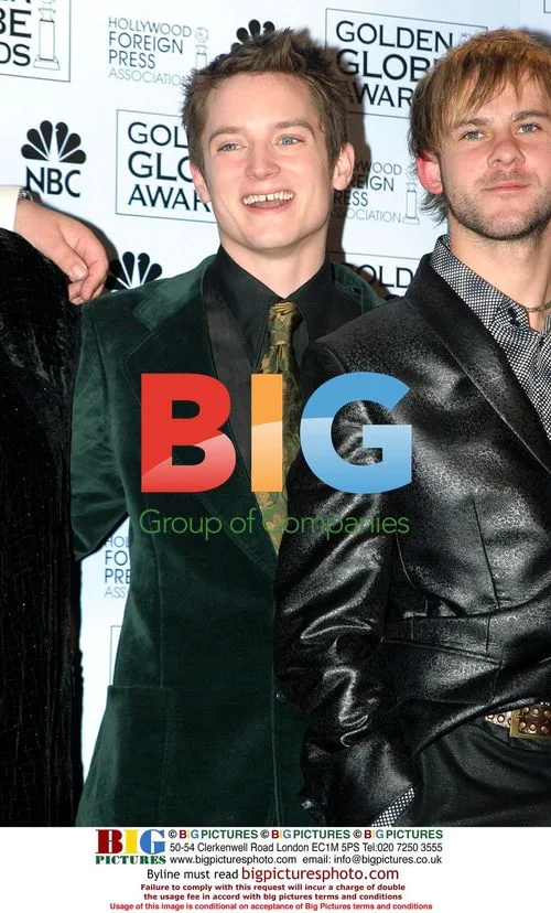 Elijah Wood and Dominic Monaghan at Golden Globes