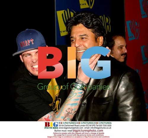 Vanilla Ice and Erik Estrada at 2004 WB Party