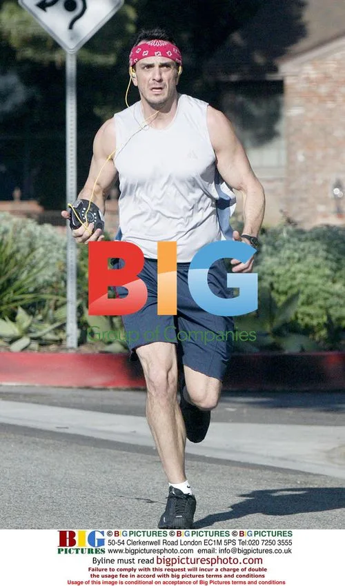 Hank Azaria Jogging in Beverly Hills