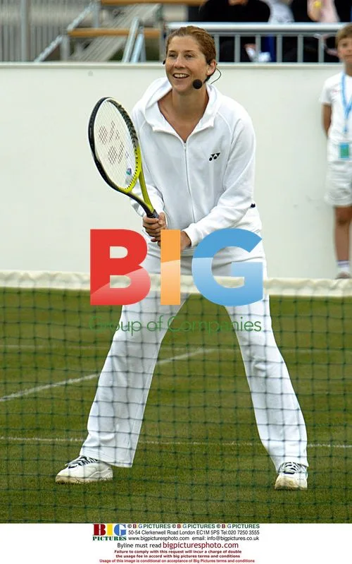 Monica Seles at 'Evening of Aces' charity tennis match