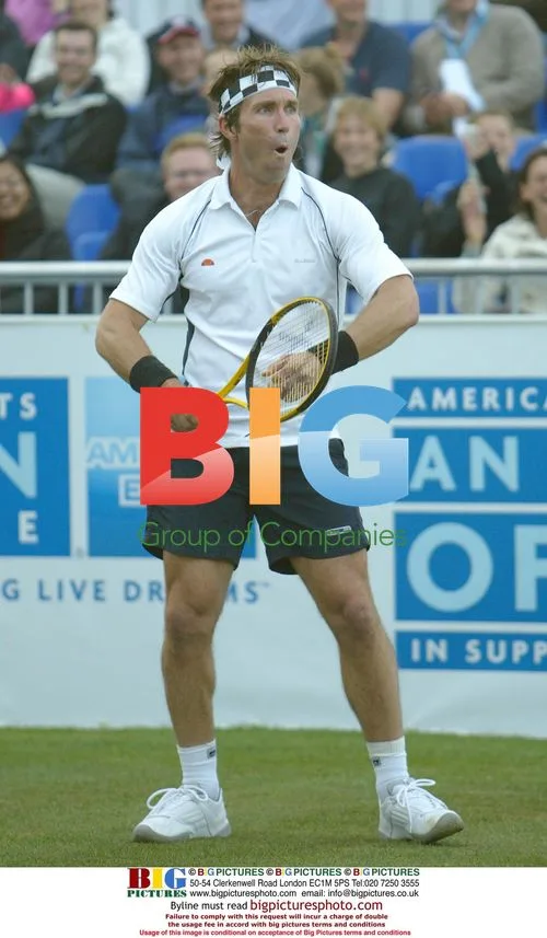 Ex-Tennis Star Pat Cash at Charity Match