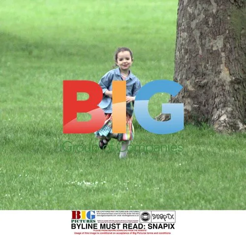 Samantha Morton and family in the park