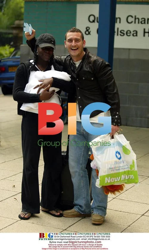 Will Mellor and girlfriend with newborn