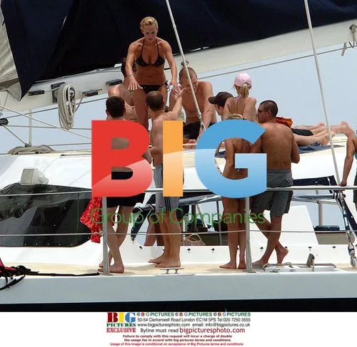 Joanna Taylor and Danny Murphy on Catamaran