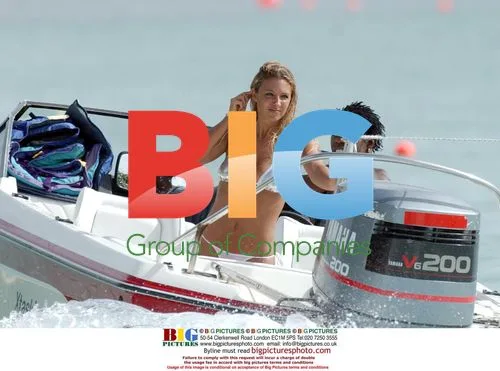 Scott Sullivan and Jodie Marsh on Barbados Beach