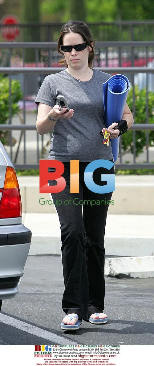 Holly Marie Combs Leaving Yoga Session