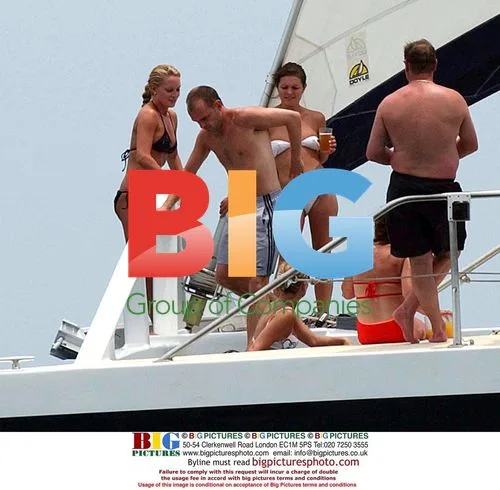 Actress Joanna Taylor and partner Danny Murphy on Catamaran