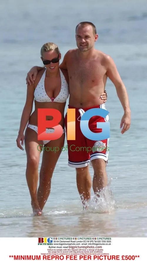 Actress Joanna Taylor and Footballer Danny Murphy on Caribbean Vacation