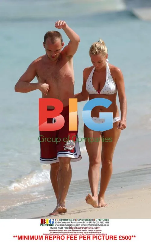 Joanna Taylor and Danny Murphy Swimming