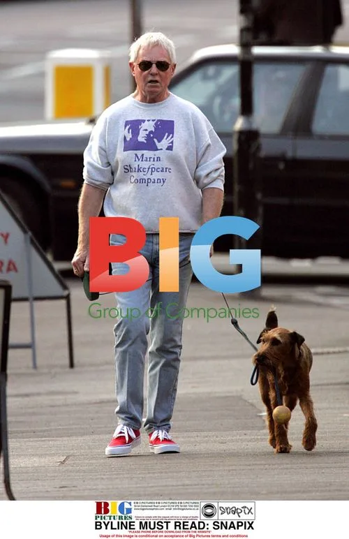 Sir Derek Jacobi Walking Dog in London