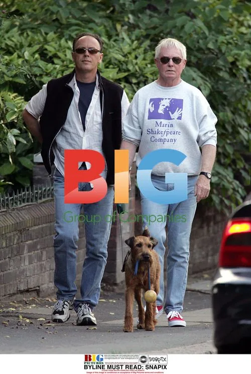 Sir Derek Jacobi Walking Dog in London