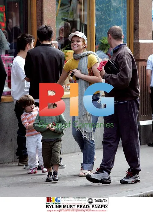 Patsy Palmer and family out in London