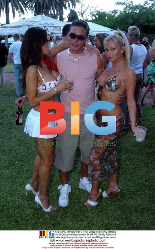 Jordan Ex Scott Sullivan and Models Relaxing at Pool Party
