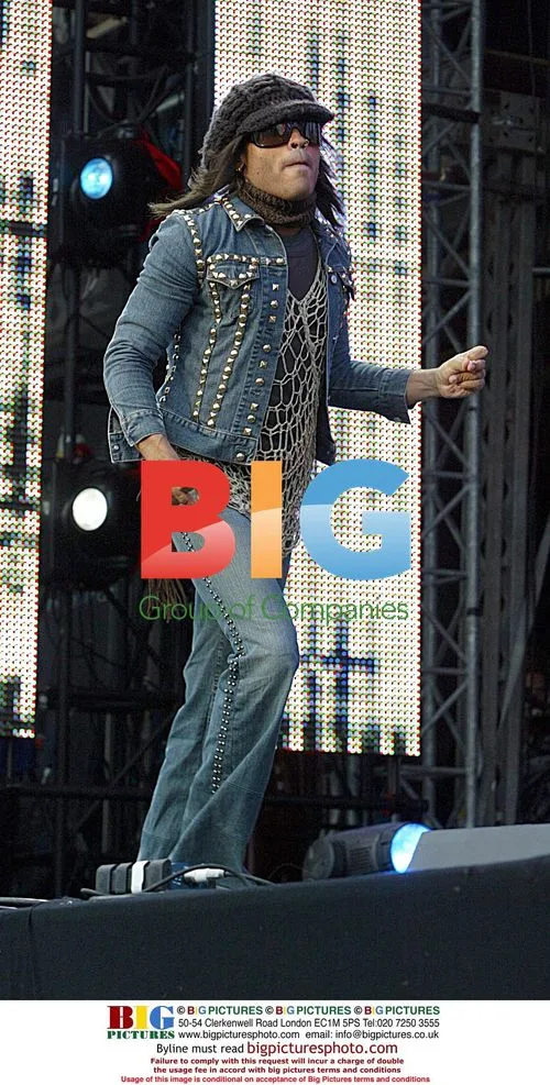 Lenny Kravitz performing at Party In The Park