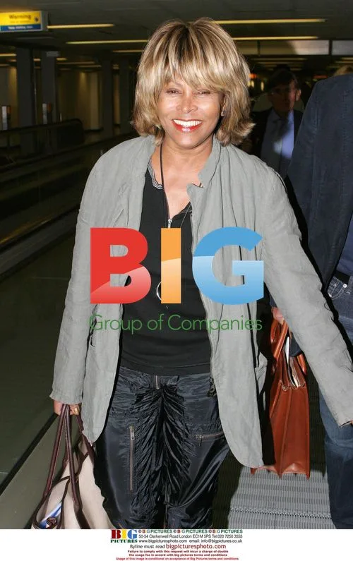 Tina Turner Arrives at Heathrow