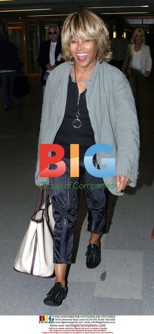 Tina Turner Arrives in London