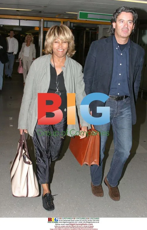 Tina Turner Arriving at Heathrow