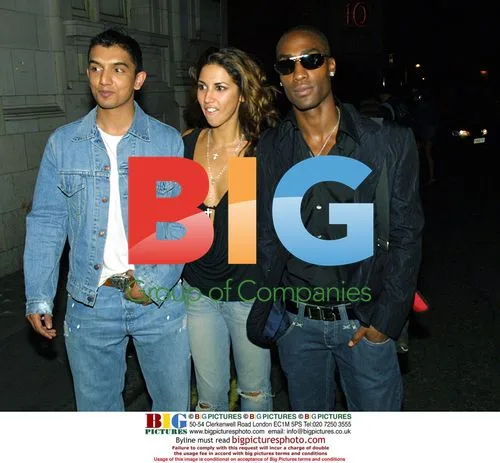 Leilani, Tim Kash and Simon Webbe at London Nightclub