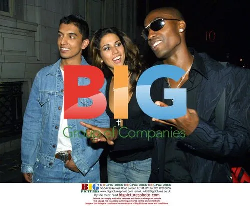 Leilani, Tim Kash, and Simon Webbe at Ten Rooms Nightclub