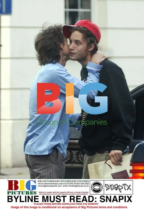 Mick Jagger and son James shopping in Chelsea