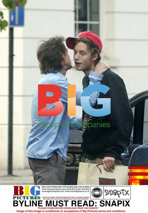 Mick Jagger and son James shopping in London