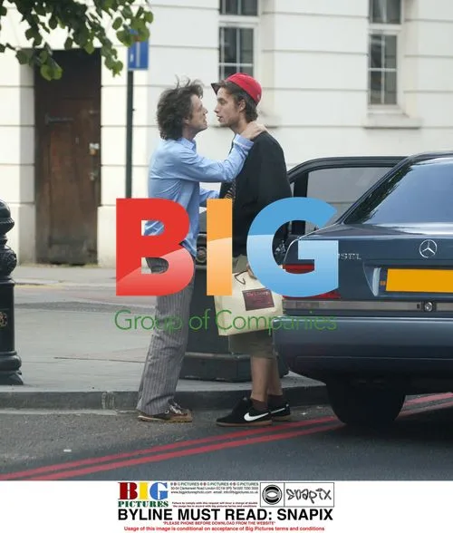 Mick Jagger and son James shopping in Chelsea