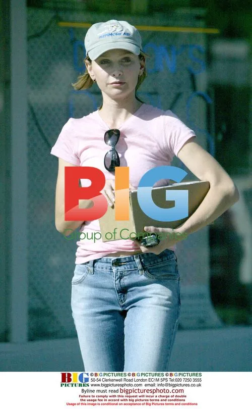 Calista Flockhart shopping and with son