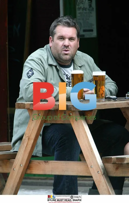 Chris Moyles Enjoying a Beer
