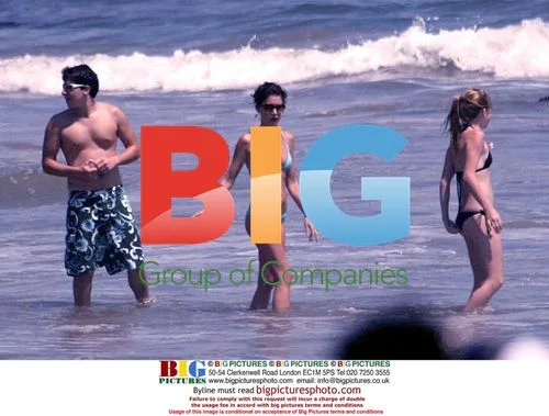 Lara Flynn-Boyle at Malibu Beach