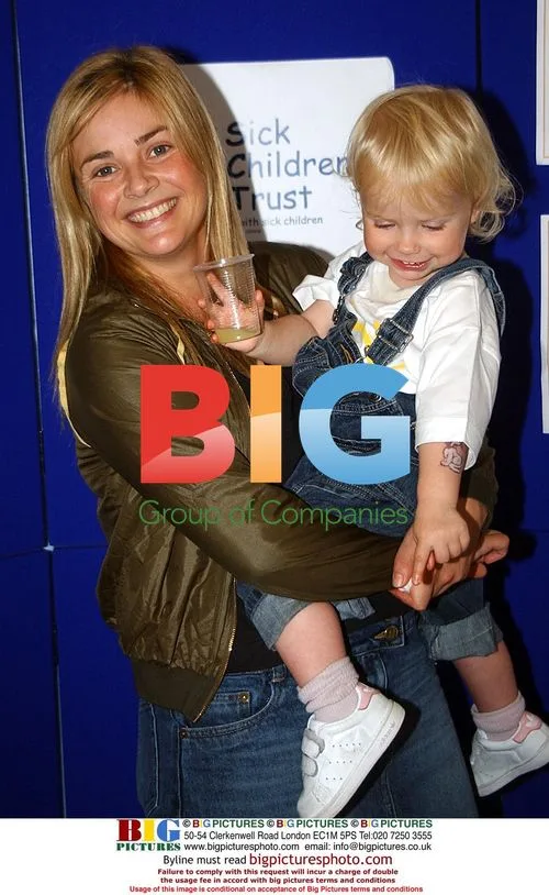 Gail Porter and daughter at charity event