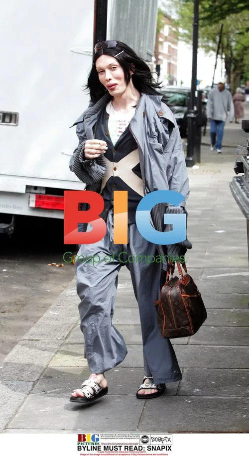 Pete Burns out shopping in London