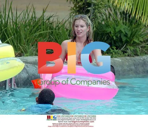 Brooke Kinsella and Friend Enjoy Caribbean Pool