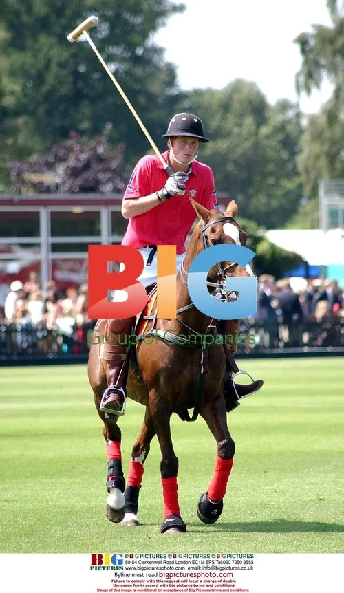 Prince Harry at Cartier Polo Event