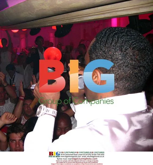 P. Diddy, Kim Porter, Denzel Washington at Party
