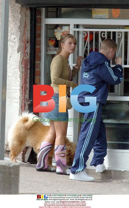 Coleen McLoughlin Walking Dog