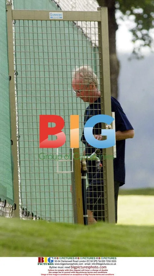 Sven Goran Eriksson Playing Tennis