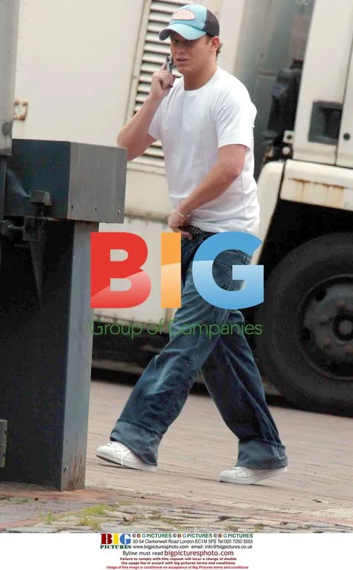 Eastenders Actor Joe Swash Outside Coronation Street