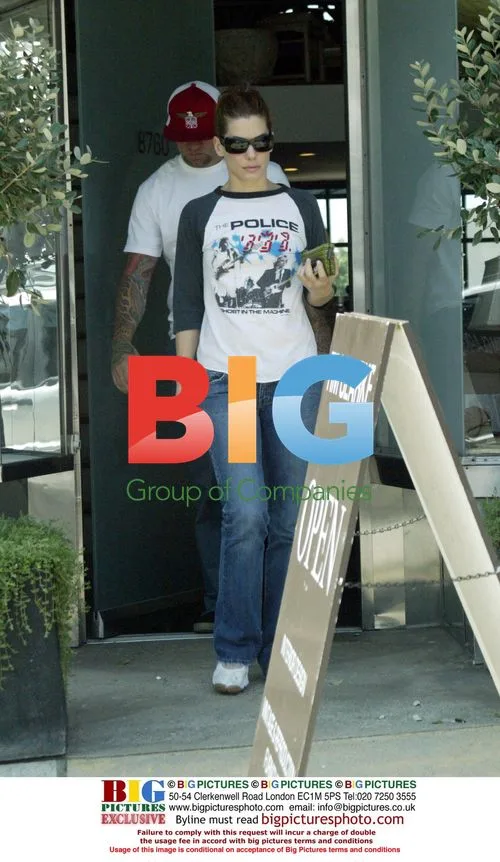 Sandra Bullock and Jesse James at Rite-Aid